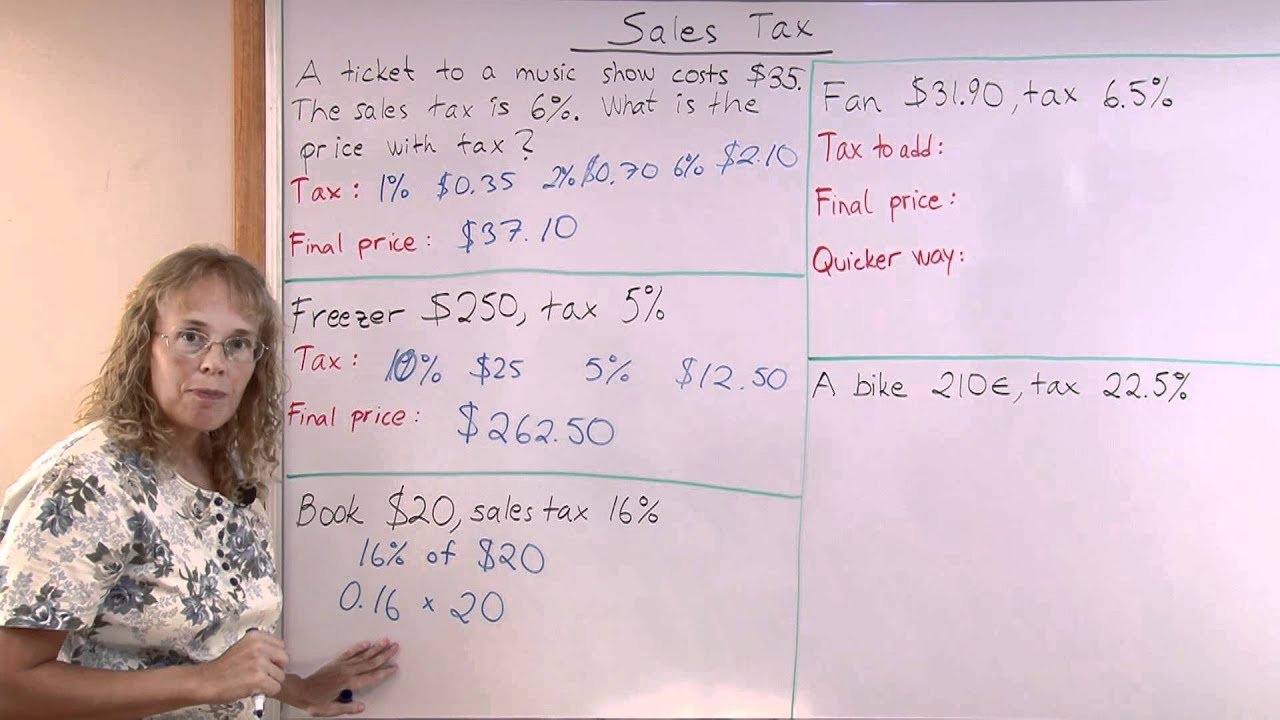 Sales Tax Example