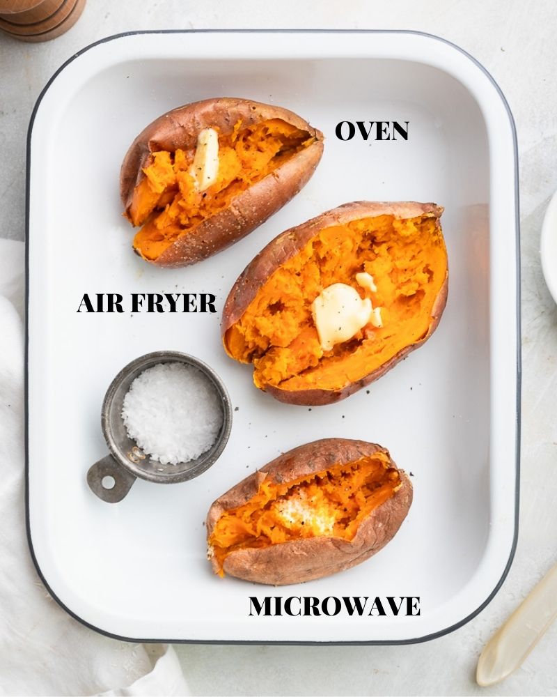 Baking a Sweet Potato in the Microwave